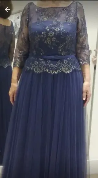 Vestido Aire Barcelona Azul Plata