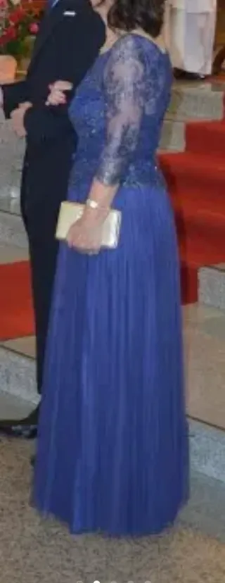 Vestido Aire Barcelona Azul Plata