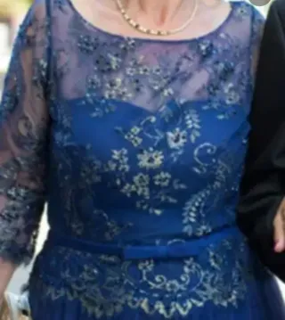 Vestido Aire Barcelona Azul Plata