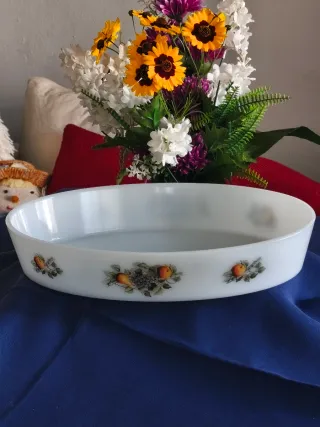 Fuente de horno ARCOPAL FRUTAS grande 34 cm.