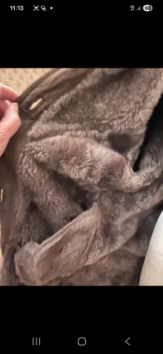 Capospalla in montone vintage