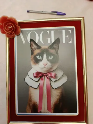 Cuadro Dalmata Rockero Rojo