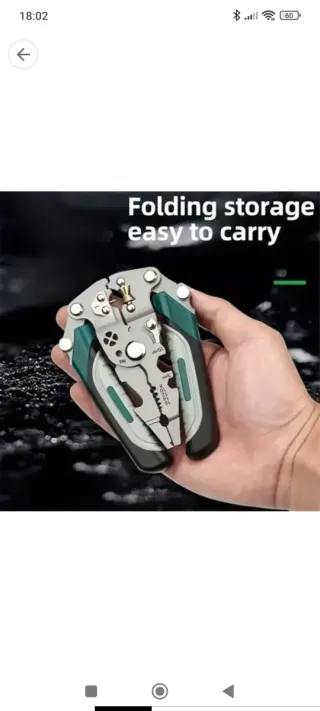 Alicate pelacables plegable