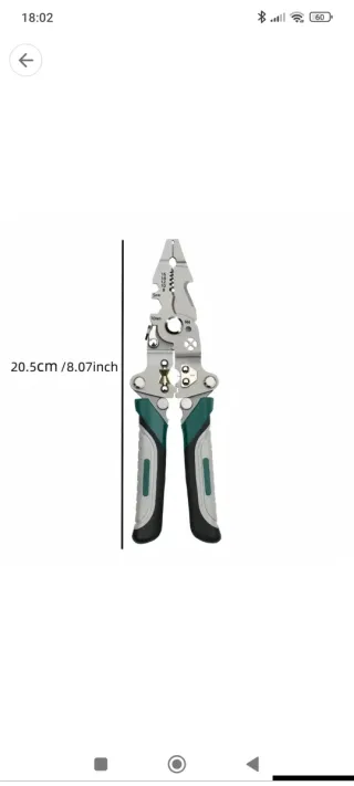 Alicate pelacables plegable