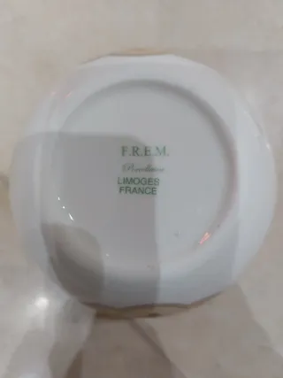 Zuccheriera F.R.E.M in porcellana bianca e oro