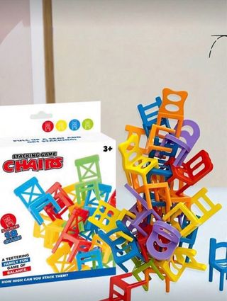 Juego de Apilamiento de Sillas 18 Piezas