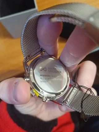 Reloj Mark Maddox Negro y Plateado