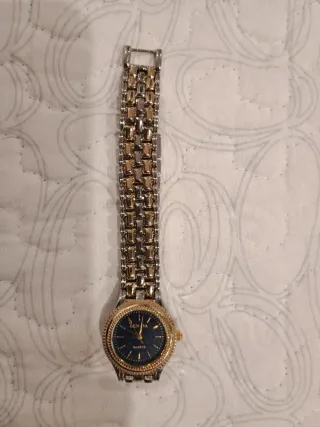 Reloj Geneva Mujer Azul y Dorado Nuevo
