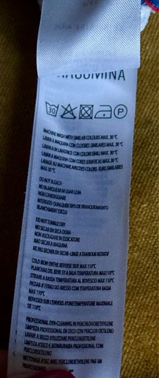 Jersey Fracomina Talla S Rayas Azul y Dorado