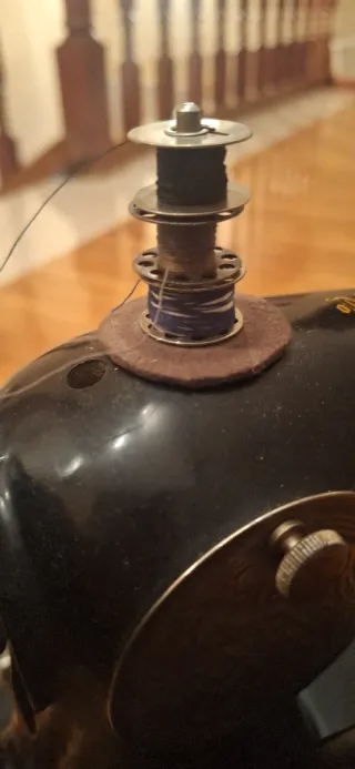 Máquina de coser Singer antigua portátil