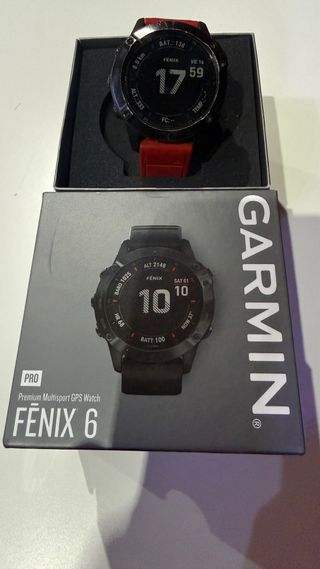 Reloj Garmin Fenix 6 Pro Negro/Rojo