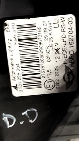 FARO DERECHO MINI MINI (R56)