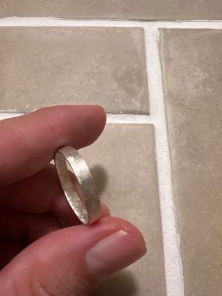 Anillo de plata con inscripción 'got this'