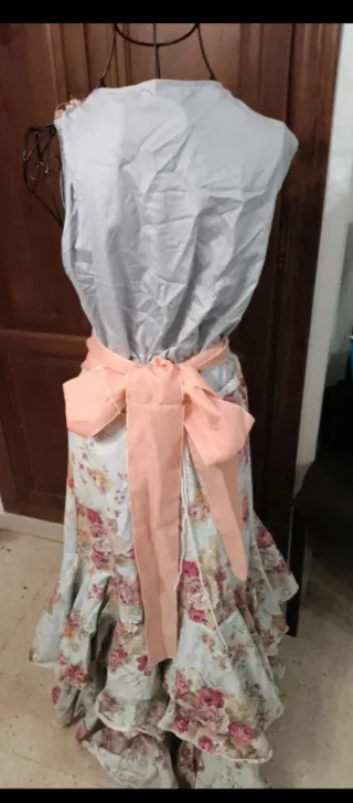 Vestido Flamenca Volantes Flores