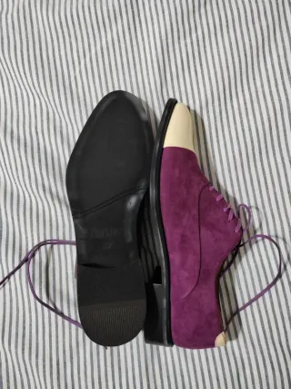 Zapatos Pertini Beige y Morado