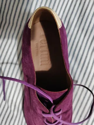 Zapatos Pertini Beige y Morado