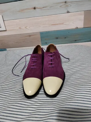 Zapatos Pertini Beige y Morado