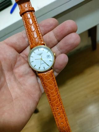 Reloj Longines Dorado y Naranja