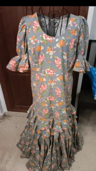 Vestido Flamenca Estampado Flores