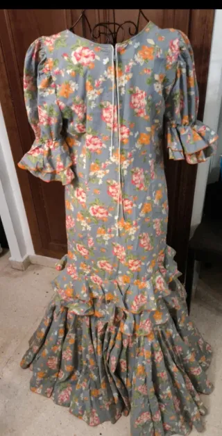 Vestido Flamenca Estampado Flores
