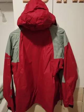 Chubasquero Columbia Talla M Rojo/Gris