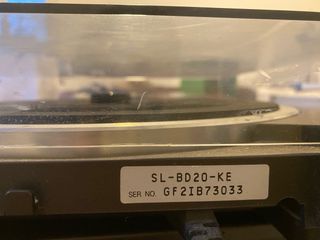 Tocadiscos Technics SL-BD20 Negro