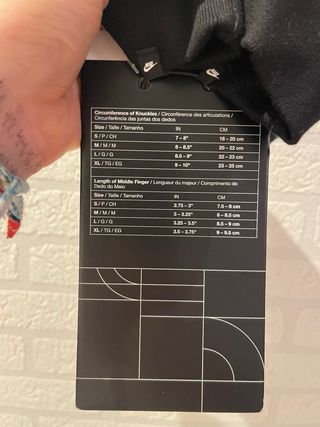 Guantes Nike Club Fleece Negro Talla M