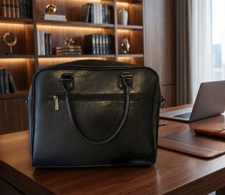 Maletín Negro - Polipiel de Alta Calidad