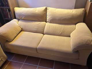 Sofá 3 plazas y 2 plazas color mostaza