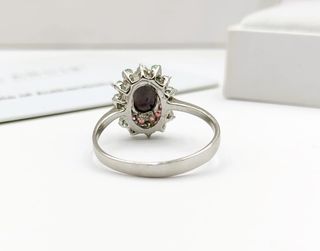 Anillo Plata Ópalo Peridotos y Granates