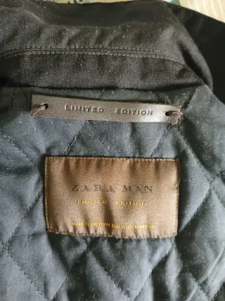 Chaqueta Deluxe Zara S Motera Lino Algodón NEGO ho