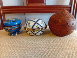 Lote de 3 joyeros decorativos