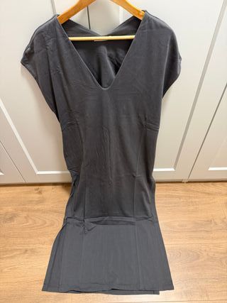 Vestido midi Zara Gris Talla L
