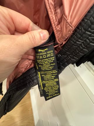 Chaqueta Blauer Plumas Mujer Negra