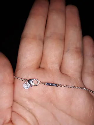 Collana Pandora Cuore Rosa Argento