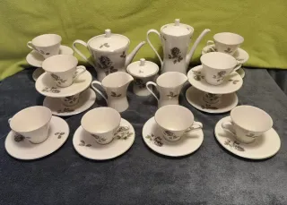 Set Tè Porcellana Bavaria Rose