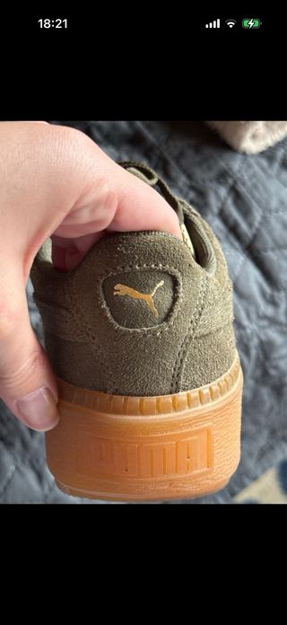 Zapatillas Puma Suede Verde oliva/Marrón
