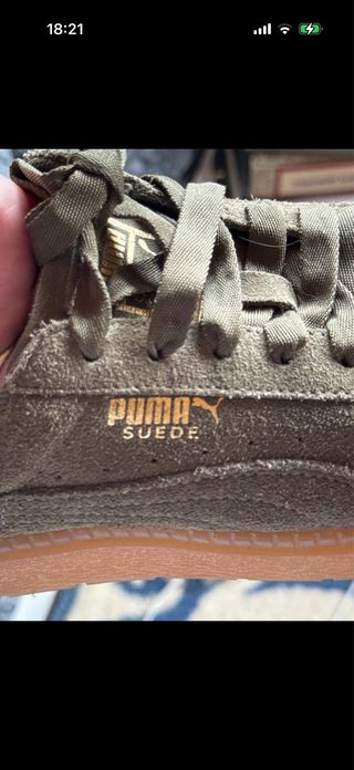Zapatillas Puma Suede Verde oliva/Marrón