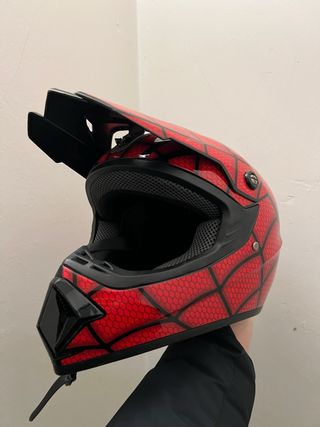 Casco Motocross Infantil Spiderman