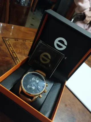 Orologio Enzo Giomani Uomo Oro Marrone