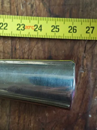 Coppia posate insalatiera manici argento