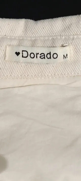 Chaqueta vaquera beige bordada