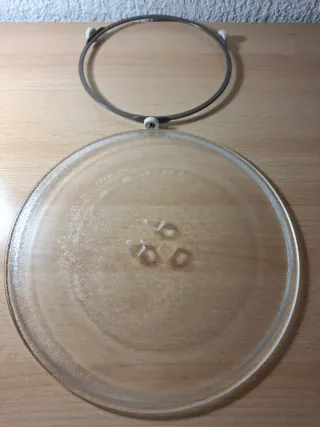 Plato giratorio microondas con anillo