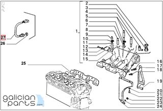Sensor colector admisión Lancia Thema /Kappa /Fiat