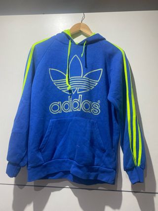 Sudadera Adidas Hombre Azul y Verde
