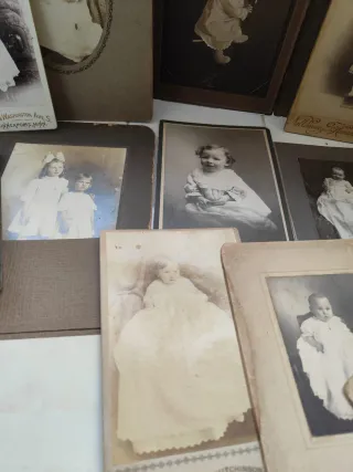 Lote antiguas fotos de niños