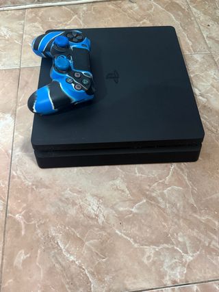 PS4 Slim Sony Negra + Mando Personalizado