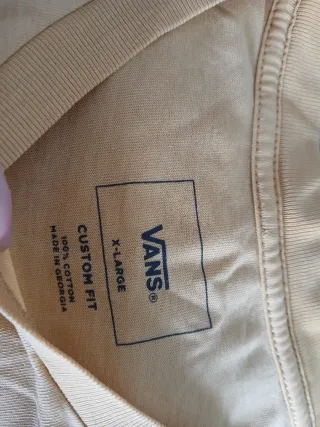Camiseta Vans Mostaza Algodón XL unisex