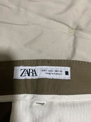 Pantalones de vestir beige Zara