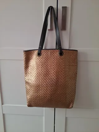 Bolso Tote Ballco piel color bronce